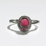 A-Grade Rhodolite Garnet with White Topaz - Gaea