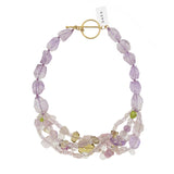 Kunzite, Peridot, and Lavender Amethyst - Gaea